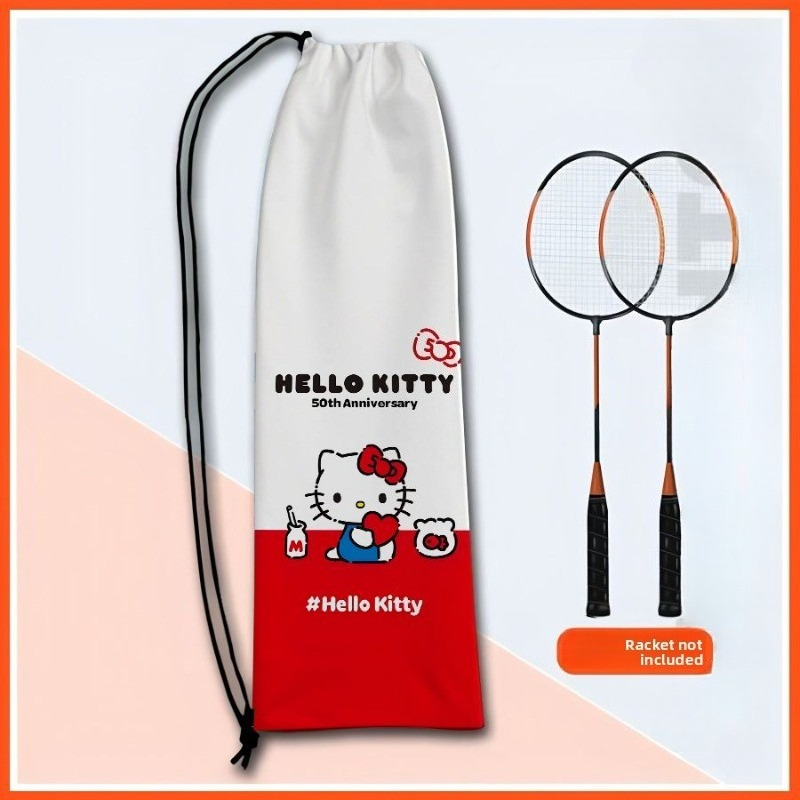 귀여운 헬로 키티 50주년 기념 배드민턴 라켓 드로스트 - Racket Cover Bag 리뷰 및 가격